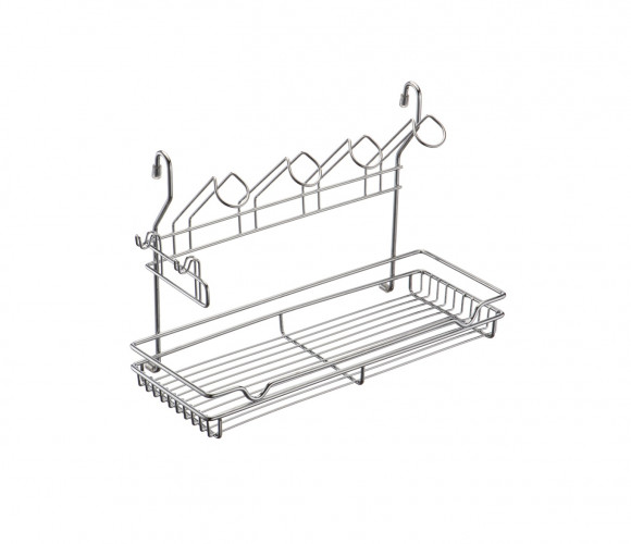 Навеска Полка комбинированная (390х173х265мм) хром, МХ-420