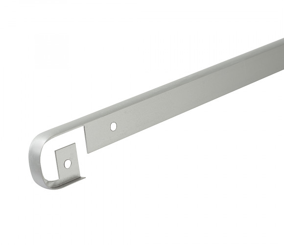 Планка AL-28 R-9мм щелевая/стыковочная  Серебро Крокос