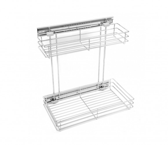 Cargo mini 300мм KR14/1/1/300 без доводчика, боковое крепление ХРОМ БОЯРД