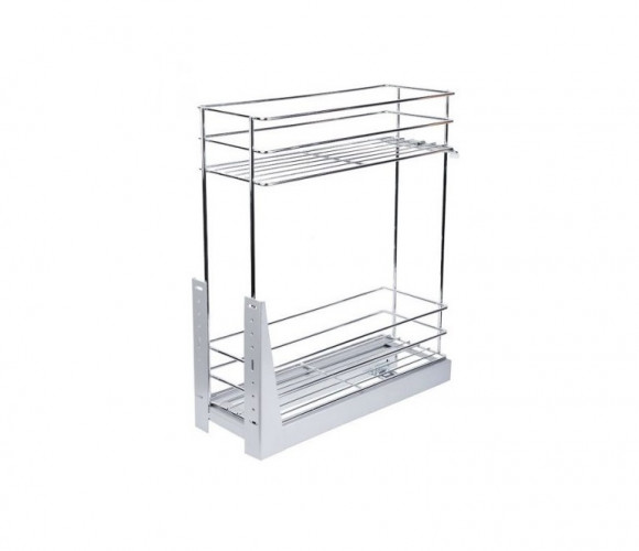 Cargo mini 200мм 2-х ярусная 145х475х510 д/к. хром АХ-200F.CP