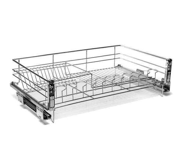 Cargo 900мм Посудосушитель С КРЕП.к фасаду с довод. 865х450х215 хром, LS1/900CК/D-Е