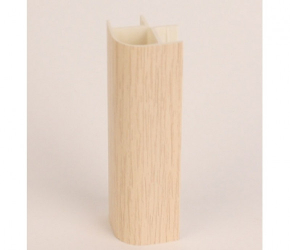 Угол цоколя универсальный 90гр., Н=100мм, Дуб млечный