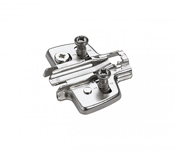 907166701 Крест. монтажная планка для петли Sensys/Intermat, дистанция 3, с евровинтами, с эксц.