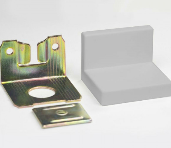 Уголок L-образный (металл/пл), Серый, Samet 199095В