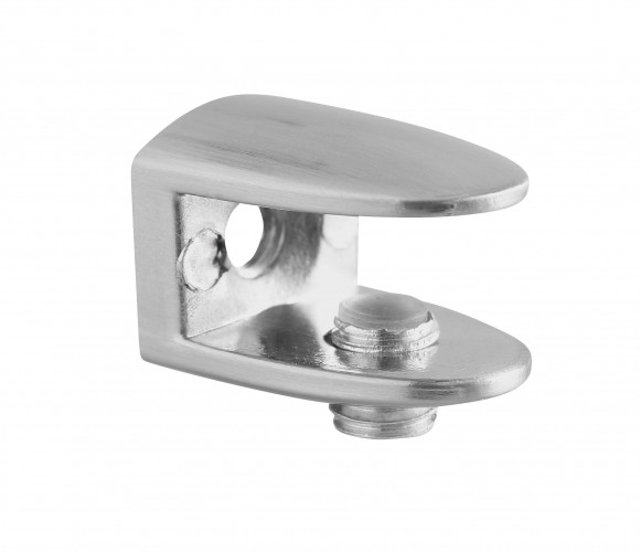 Полкодержатель для стеклянных полок  MC-J123-01  Хром (S=max 9 мм)