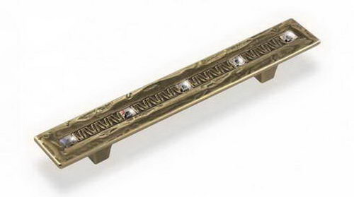 Ручка - скоба CFS 119 096 Медь шлифованная/кристаллы (20шт)