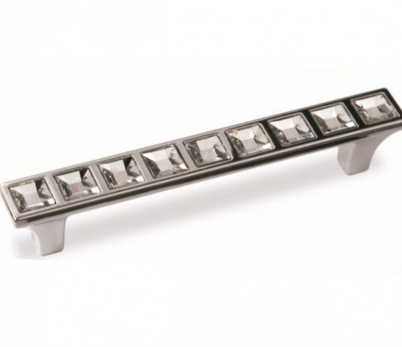 Ручка - скоба FS 159096 Хром глянец/кристаллы (ТЗ)