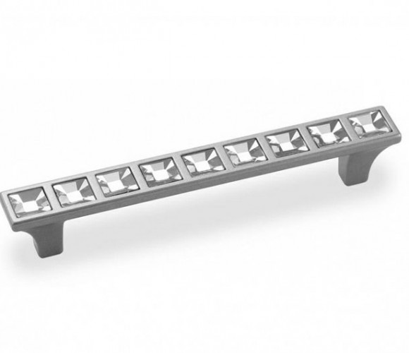 Ручка - скоба FS 159096 Хром матовый/кристаллы