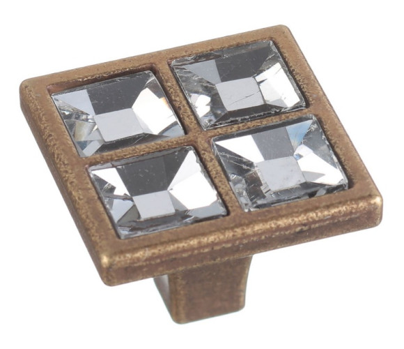 Ручка - модель FM 104 000 Старая бронза/кристаллы (50 шт.)