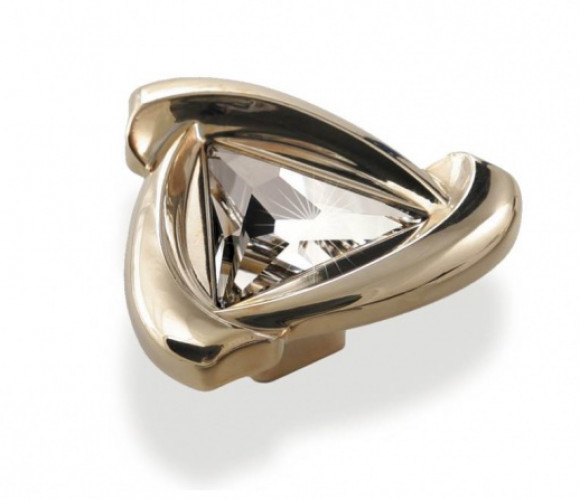 Ручка - грибок FB 030 000 Золото/кристалл (TS) (30шт)