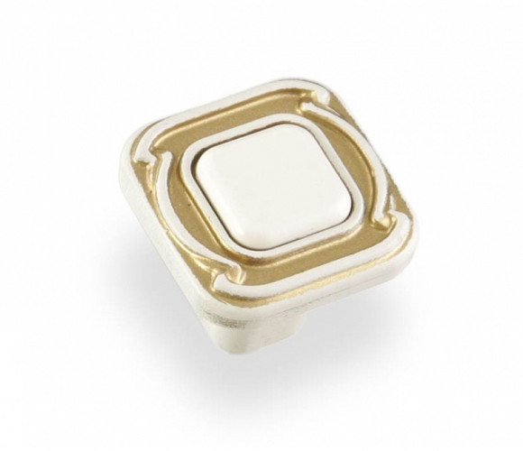 Ручка - грибок FB 026000 Золото прованс/топленое молоко