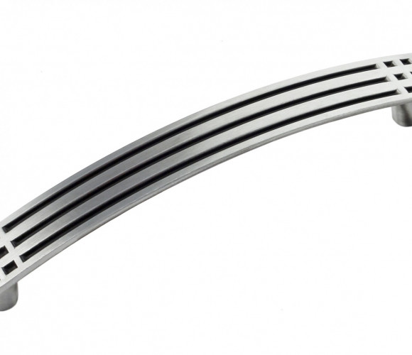 RS003SC/DBL.4/128 сатиновый хромчерный матовый / Графитовый ручка