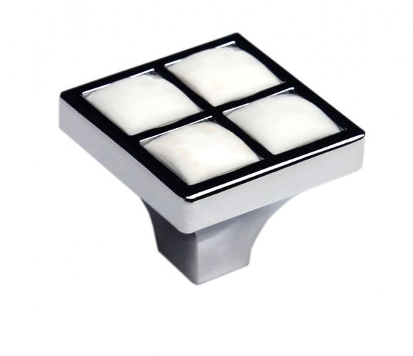 RC411CP/CrW.4 Хром полированный/Белый кристалл, ручка CRYSTAL