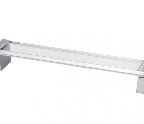 Ручка акриловая прозрачная OLIVA UZ-O192PR, хром   ******