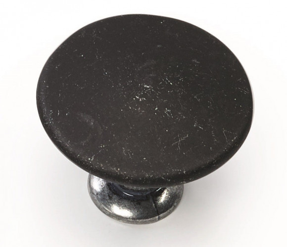 Ручка-кнопка Chateau MO.3992.53.58 темная черн. мат. сталь/черн. сталь D42****