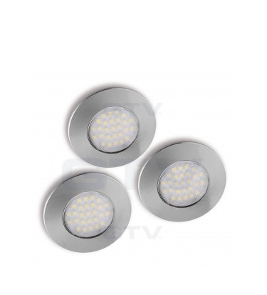 Светильник светодиод. BARRI PLUS (холодный) 3x1,5W, 230V, 6400K