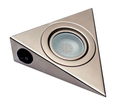 Меб.светильник FT-9251 T никель матовый (с/л 20W G4) с клем.кол.и выкл.(мат.стекло) 01.002.02.305