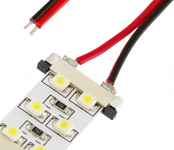 Соединитель односторонний с питанием 3528 для двухрядных лент LR32