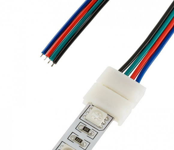 Соединитель односторонний с питанием RGB LR26