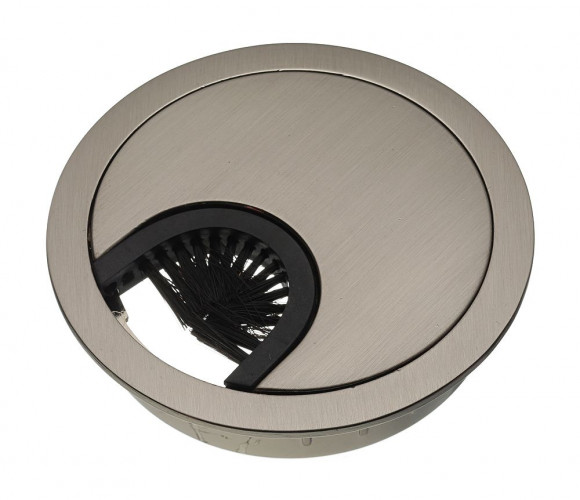 Заглушка кабель-канал метал-ая D-60мм инокс PM-LBFI60-06