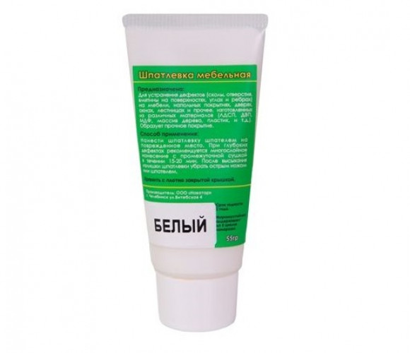 Шпатлевка мебельная, цвет белый