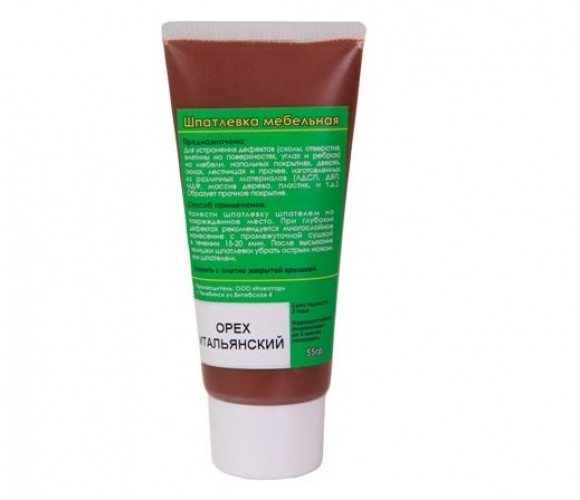 Шпатлевка мебельная, цвет орех итальянский
