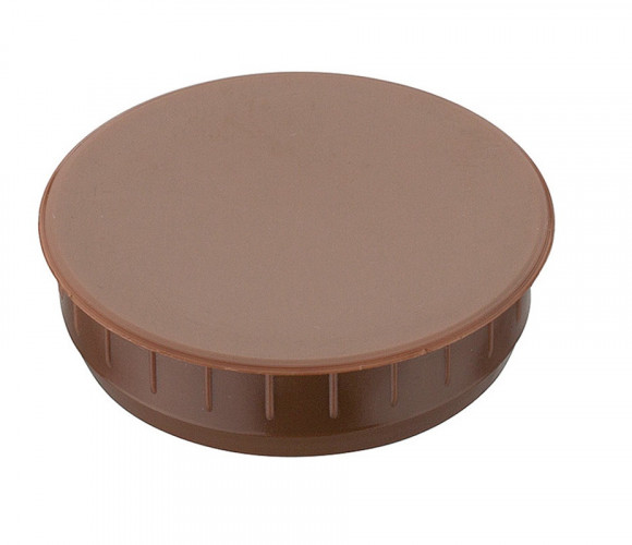 Заглушка под чашку петли пласт. коричневая  35x10,0мм (340.41.104)