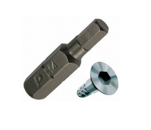 Бита Hex 4х25 для ЕВРИКА (усилена) "CRAFTMATE"  В46-11-025040 для еврика