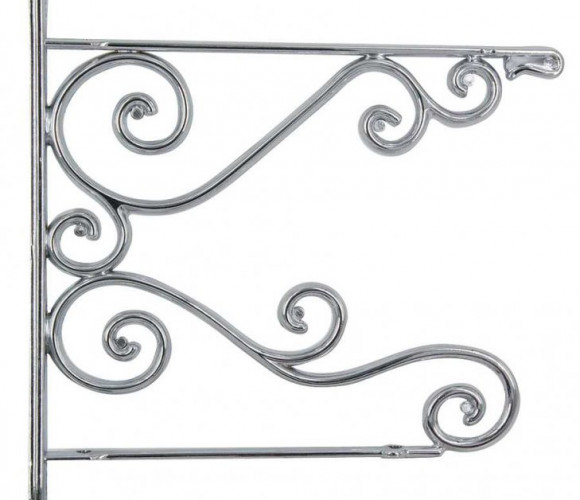 Консоль мебельная декор. для 2-х полок MOD 77 240/170 X 270 Серебро античное