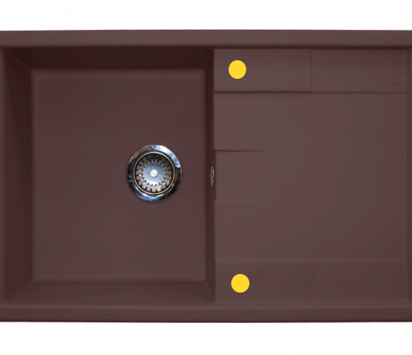 Мойка ТЕХНО-780 Шоколад    780*500*180мм   GRANIT