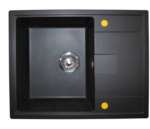 Мойка ЦЕНТРО Черная  645*505*200мм   GRANIT