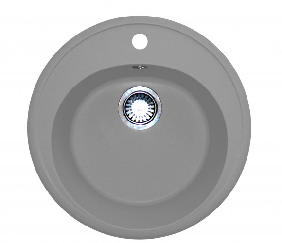Мойка круглая серый    D=510мм, глубина 200мм   GRANIT