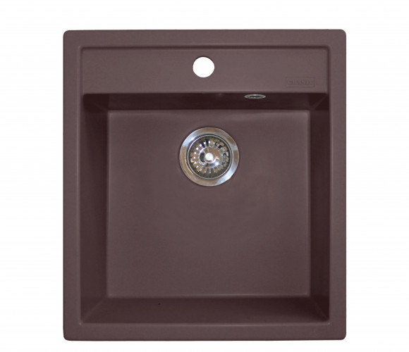 Мойка КВАДРАТ шоколад  455*505*190мм.  GRANIT