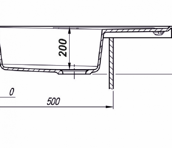 Мойка НОВА Песок    775*505*200мм   GRANIT