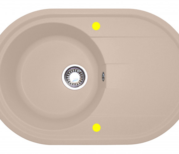 Мойка ОВАЛ Сахара   765*495*200мм   GRANIT