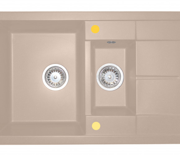 Мойка МЕТРА Сахара  755х495х180мм  GRANIT