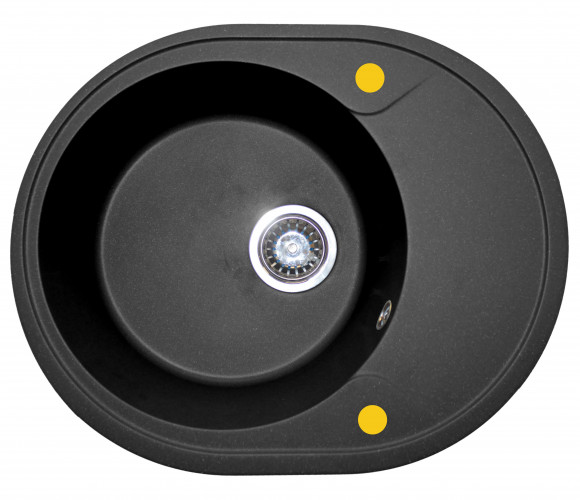 Мойка ЛИРА Черная 620x500x200мм   GRANIT