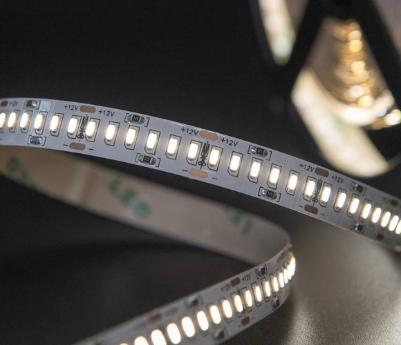 Лента светодиодная 240 диодов/м.п. 3014 тепл.белый,открытая 12V,24W  IP20 (13459)