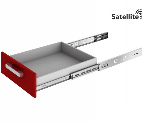 Направляющие шариковые с доводчиком SATELLITE 350мм DB4505Zn/350  БОЯРД
