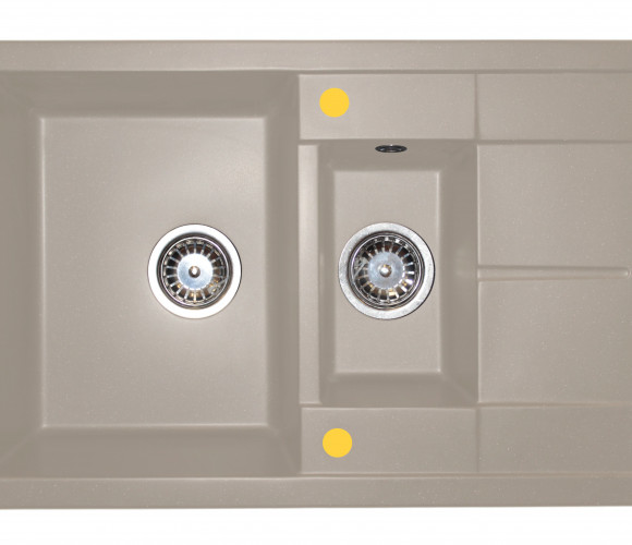 Мойка МЕТРА Песок 755х495х180мм   GRANIT