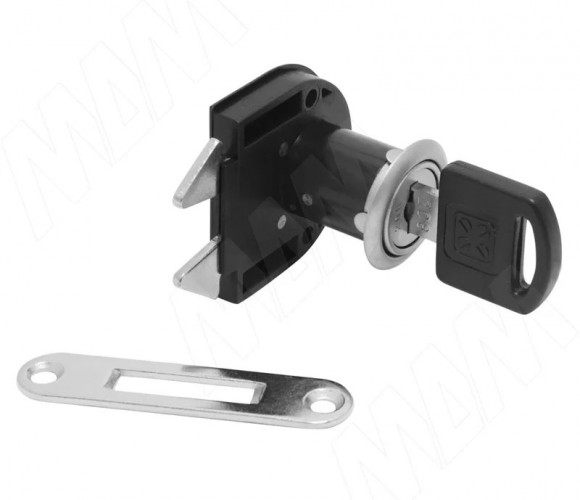 Замок для жалюзи, гарпунообразный + отв. планка, хром   509-21 CR