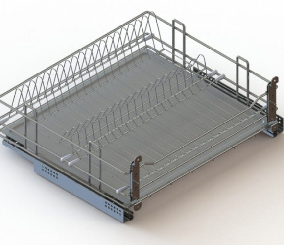 Cargo 900мм Посудосушитель выкатной Квадро, хром