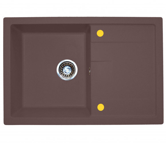 Мойка ТЕХНО-755 Шоколад    755*500*180мм   GRANIT