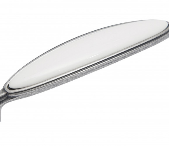 RS124BAZ.4/128/W Черненый старинный цинк/Белый Ручка CHLOE