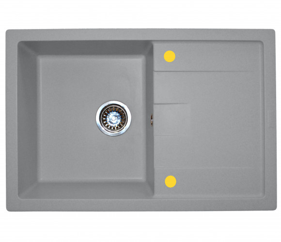 Мойка ТЕХНО-755 Серая    755*500*180мм   GRANIT