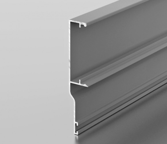 Профиль PS 1-04  Наличник верхней направляющей потолочный (Черный)