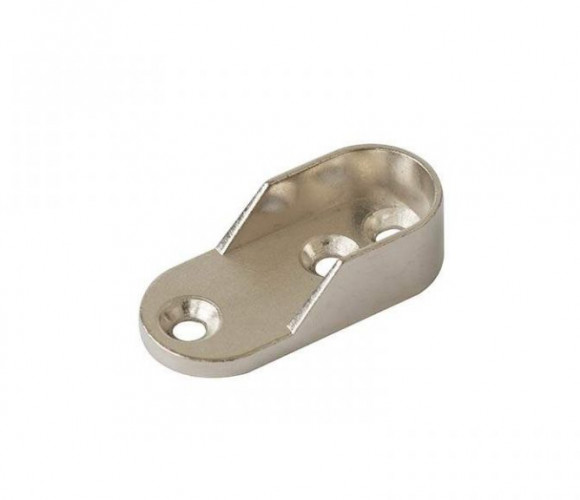 Штангодержатель для овальн. трубы 15*30мм никель  112774