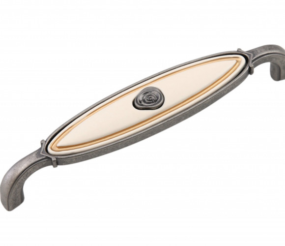 RS111BAZ.4/128/W Черненый старинный цинк/Кремовый MARTA