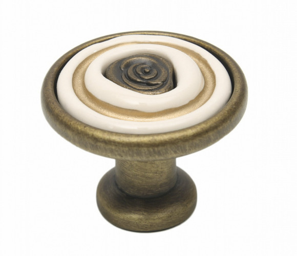 RC108BAB.4/W Брашированная старинная бронза/Кремовый Ручка MARTA