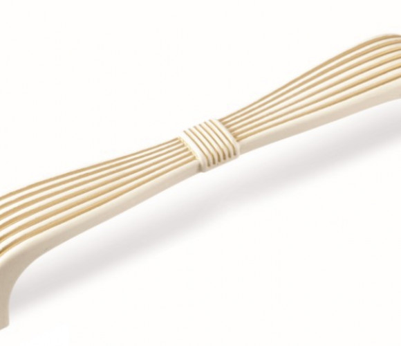 Ручка - скоба FS 190 128 золото прованс/1013 жемчужно-белый матовый (ТЗ) (30 шт.)